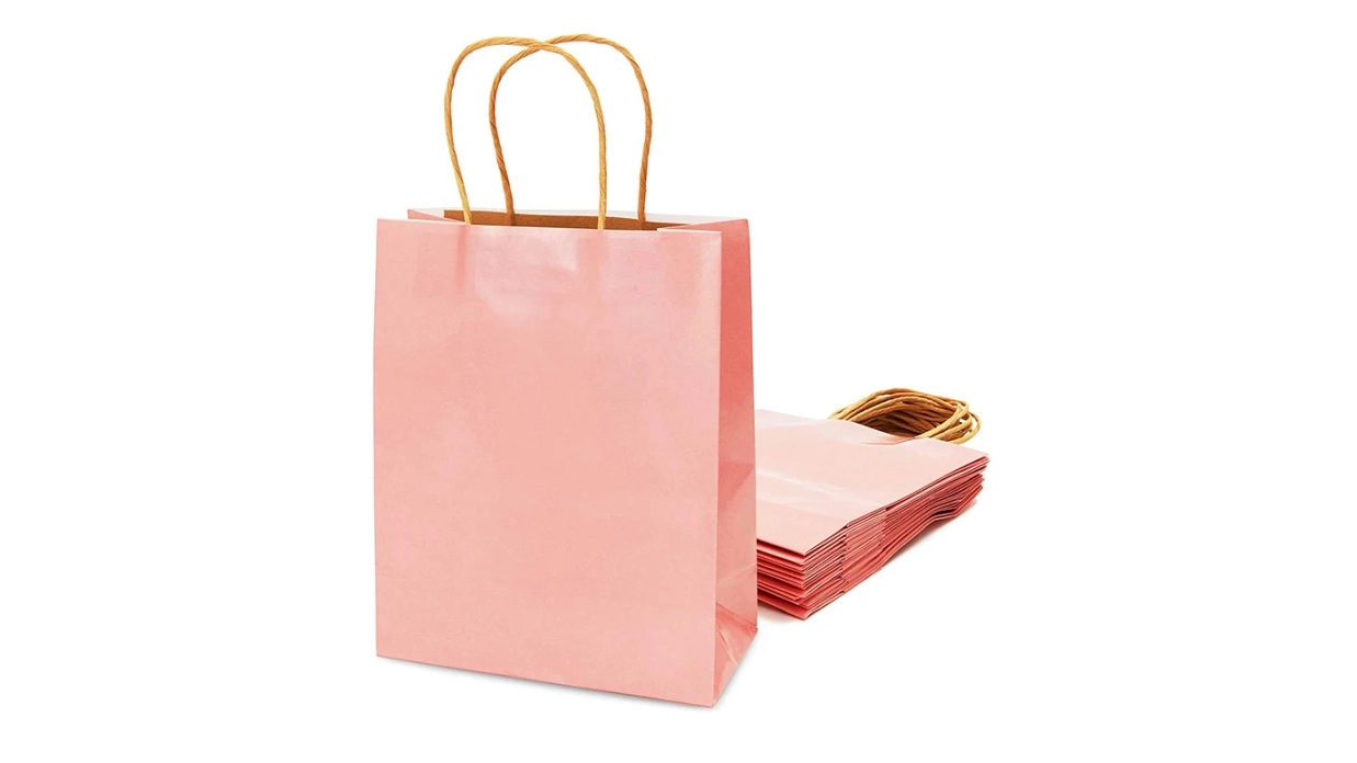 Custom Kraft Paper Wine Shopping Bag With Handle2 1