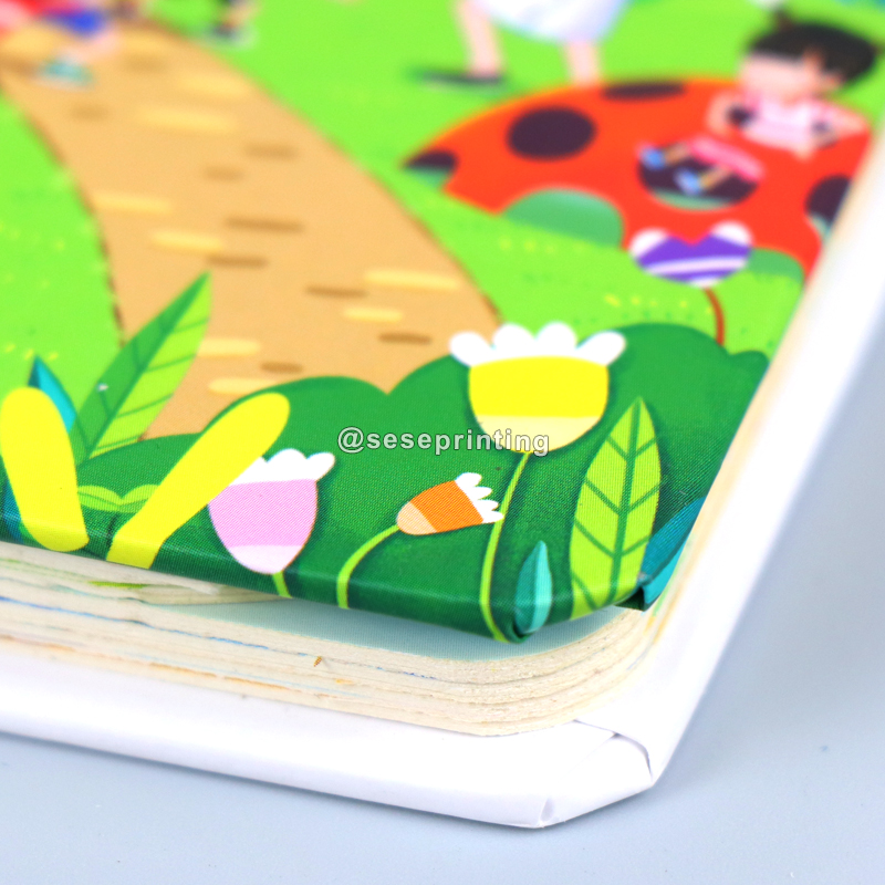 Kids Board Book Printing Services Children Cardboard Lift Flap Book 8