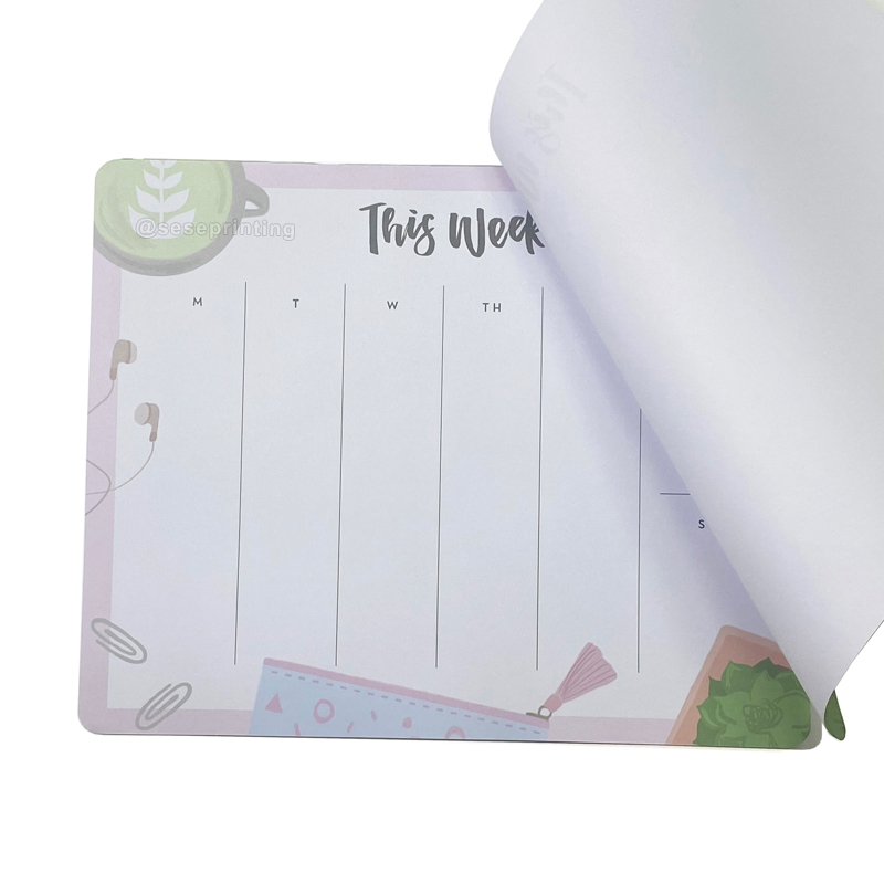 Custom Printed Die Cut Memo Notes Pad Tear-off Notepad to Do List Notebook Printing 7