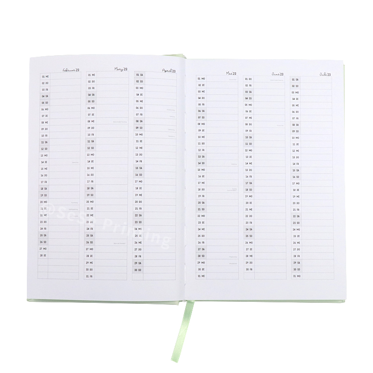 Custom Journal Printing Hardcover Diary Notebook Daily Schedule Planner 7