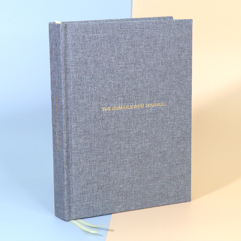 Custom Journal Printing Fabric Linen Undated Journal Agenda A5 Hardcover Notebook Diary 6