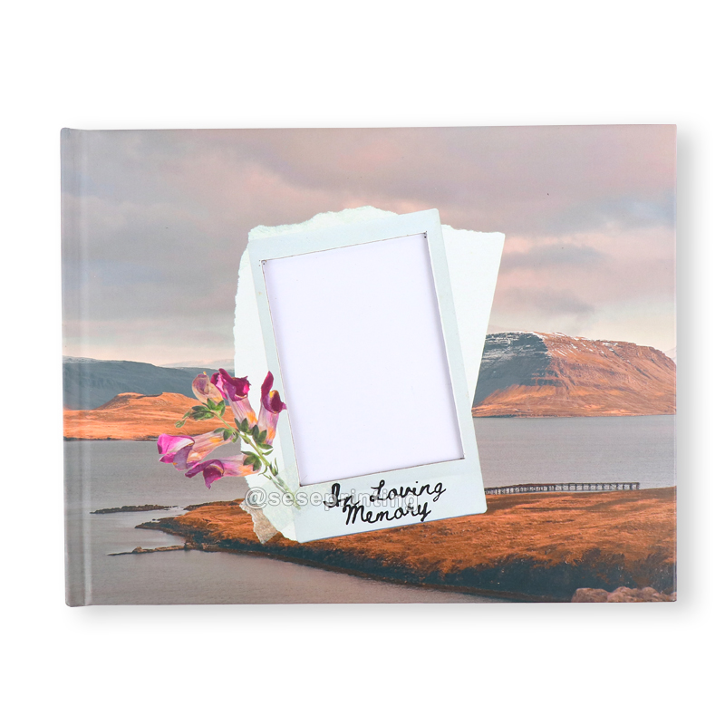 Personalized Design Hardcover Wedding Gifts Guest Book Custom Wedding Signature Guestbook 6