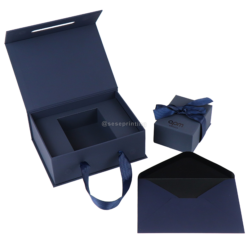Custom Jewelry Box Storage Folding Paper Box Gift Ceremony Boxes Packaging Set 7