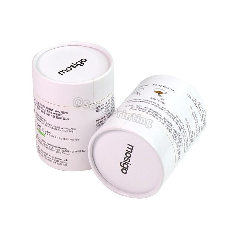 Factory Round Paper Tube Packaging for Food Biodegradable Cylinder Box 7