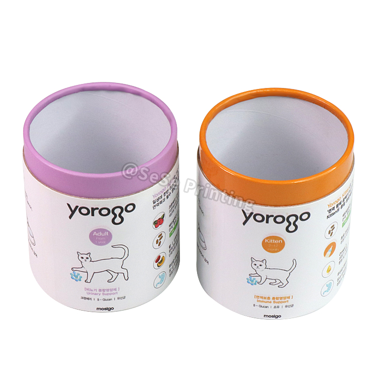 Factory Round Paper Tube Packaging for Food Biodegradable Cylinder Box 8