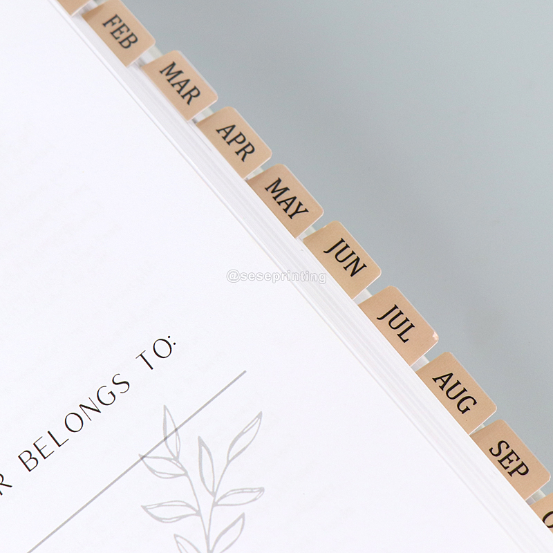 Custom Logo Spiral Weekly Monthly Manifestation Planner Goal Diary Journal Planner Agenda Notebook 7