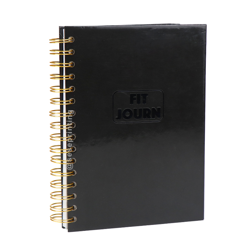 Custom Fitness Journal Printing Spiral Wellness Workout Planner Daily Journal - SeSe Printing 6