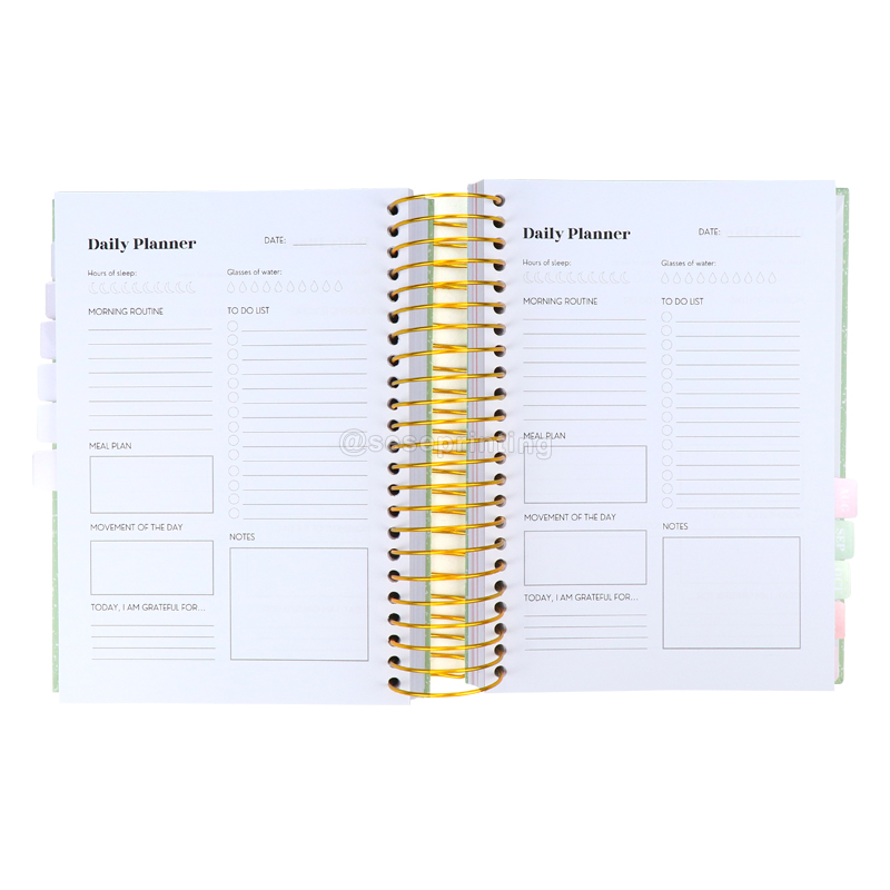 Custom Logo Agendas 2023 Planner Spiral Daily Planner Journal Printing - SeSe Printing 7