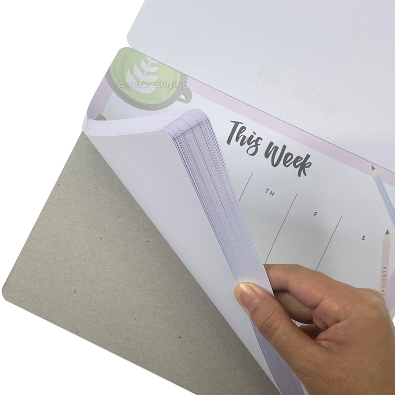 Personal Label Note Pad Printed A4 Tear off Memo Notes Weekly Menu Planner Notepad 8