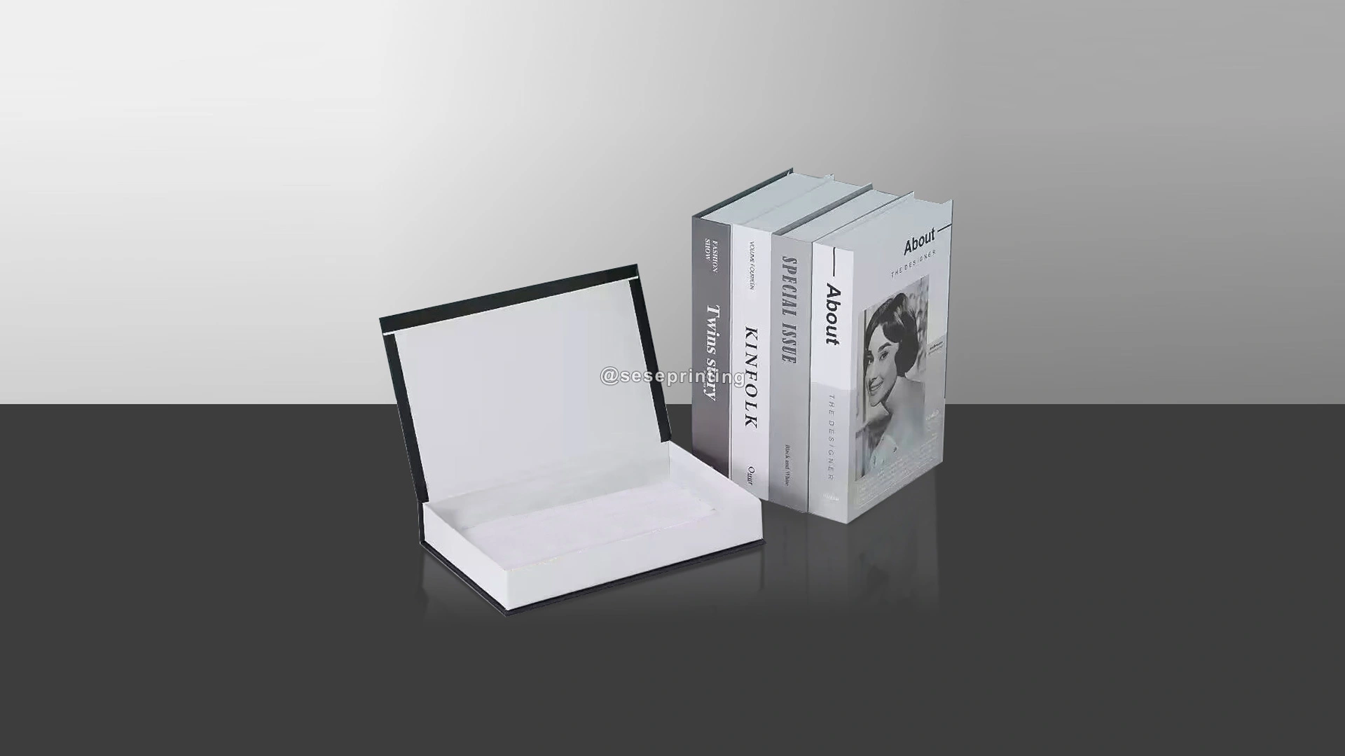 Luxury Brand Decoration Display Book Shaped Boxes Decorative Dummy Book 1