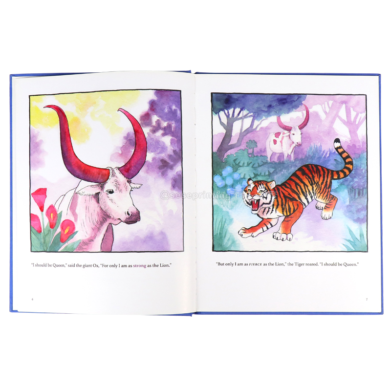 Custom Hardcover Kids Animal Book Children Book Printing Service 7