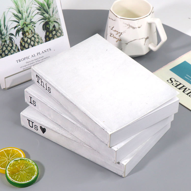 Custom Soft Cover White Paperback Book Decorative Book Set For Home Decor 6