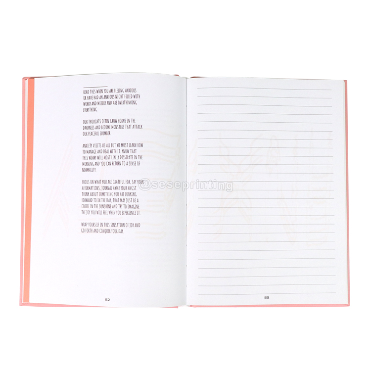 Printing Healing Journals Custom Planner Self Care Journal Notebook 8