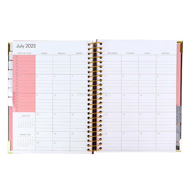 Custom Spiral Motivation Journal Daily Monthly Planner Destiny Journal 7