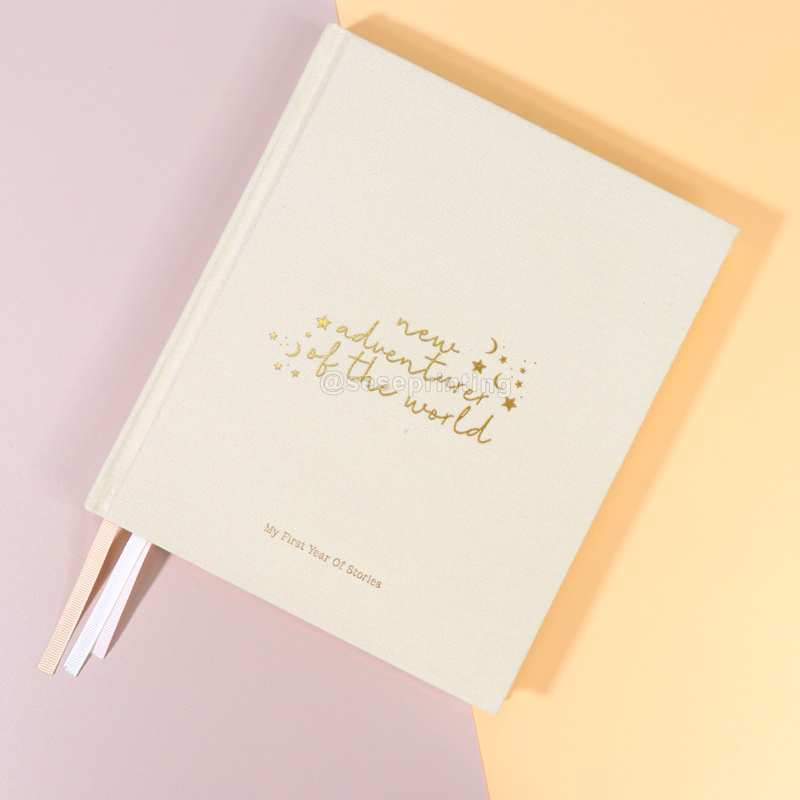 Journals Notebook Custom Logo Hardcover Linen Fabric Cover A5 Journal 6