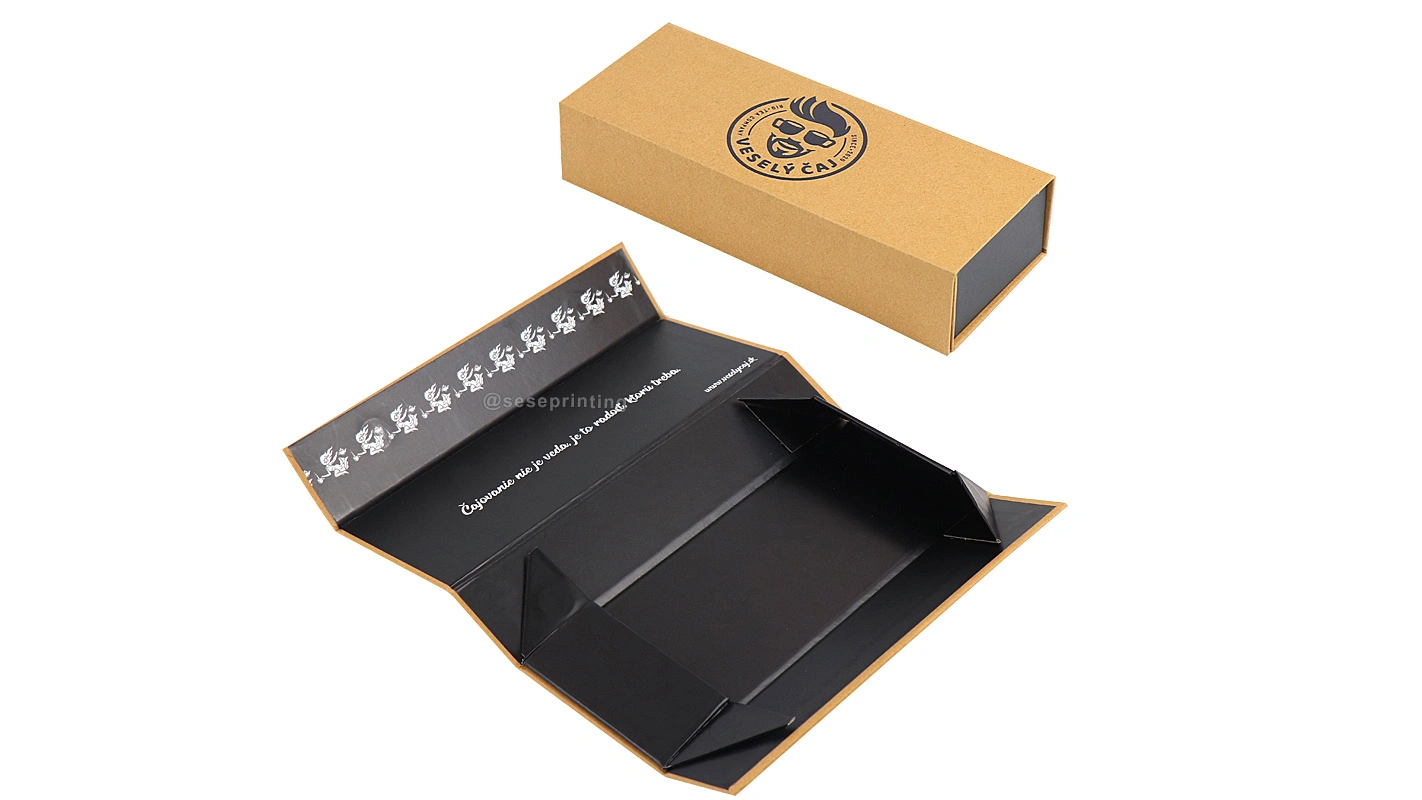 Luxury Foldable Magnet Box Folding Magnetic Gift Box Tea Packaging Box 1