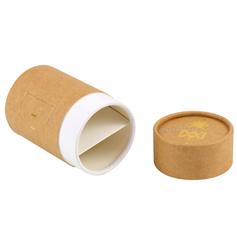 Custom Round Cylinder Kraft Cardboard Boxes Paper Tube Box Packaging 8