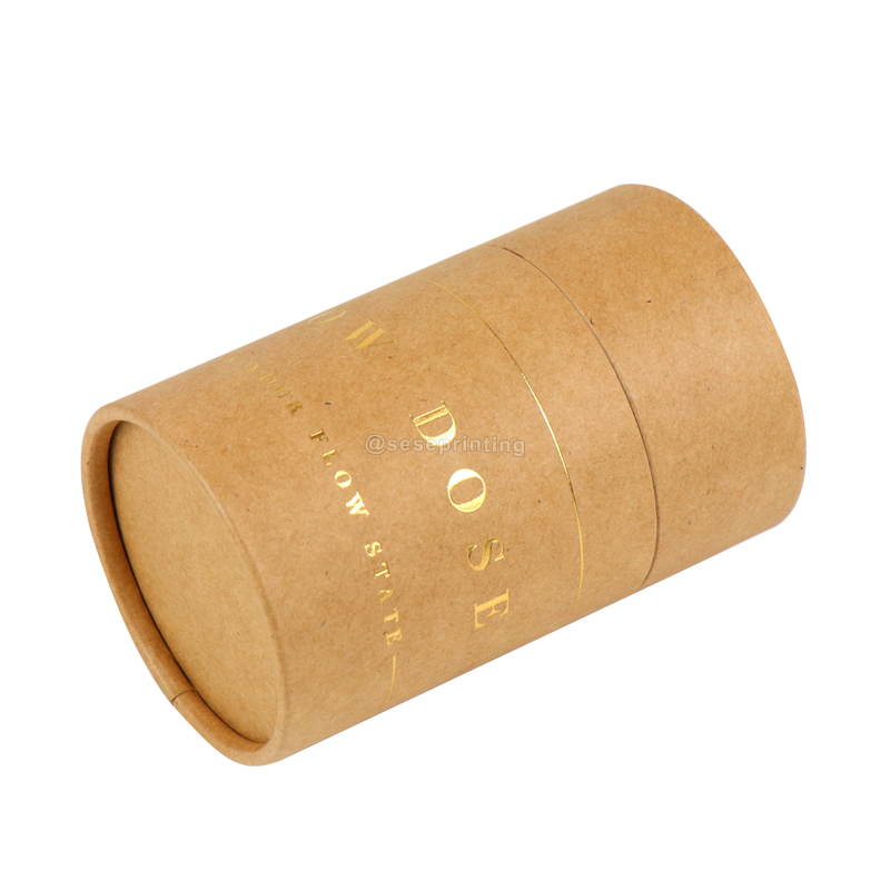 Custom Round Cylinder Kraft Cardboard Boxes Paper Tube Box Packaging 7