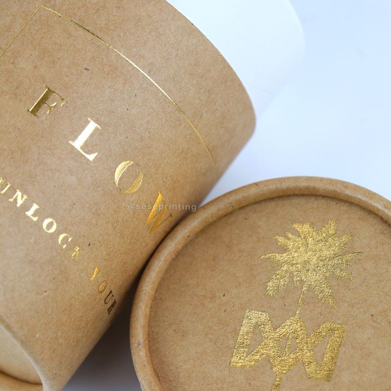 Custom Round Cylinder Kraft Cardboard Boxes Paper Tube Box Packaging 9