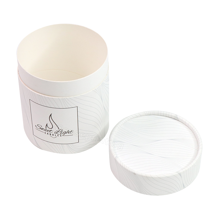 Recycled Luxury Candle Packaging Round Box Custom Paper Tube Box Packaging 7