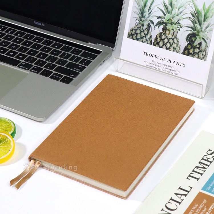 Custom A5 Leather Journal Printed Daily Monthly Planner Notebook 6