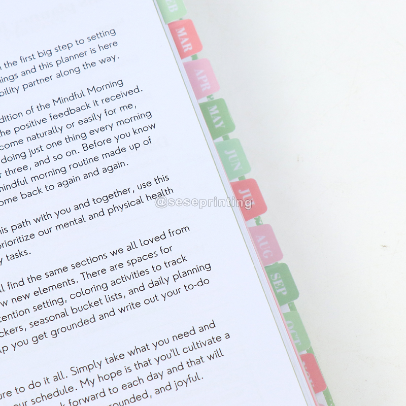 Custom Spiral Mindfulness Planner Daily Gratitude Journal Planner 2023 7