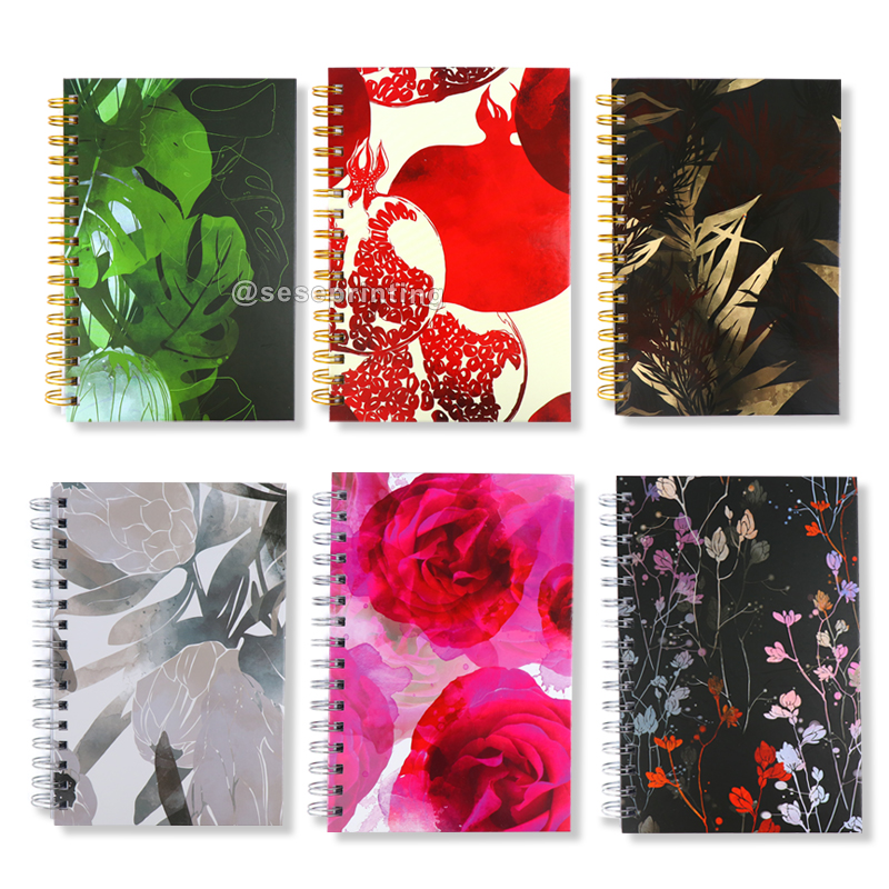 A5 Diary Note Book Hardcover Planners and Notebooks Custom Spiral Journal Notebook 6