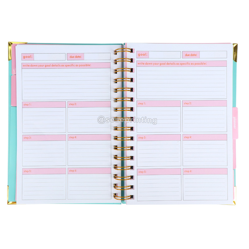Custom My Own Planner Goal Journal Undated Planner Diary with Sticker  | SeSe Printing 7