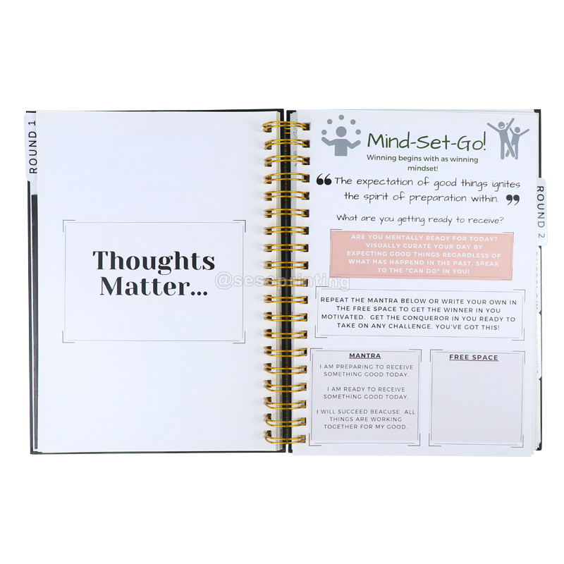 Custom Printing Daily Action Journal Inspirational Planner Mindset Planner | SeSe Printing 7