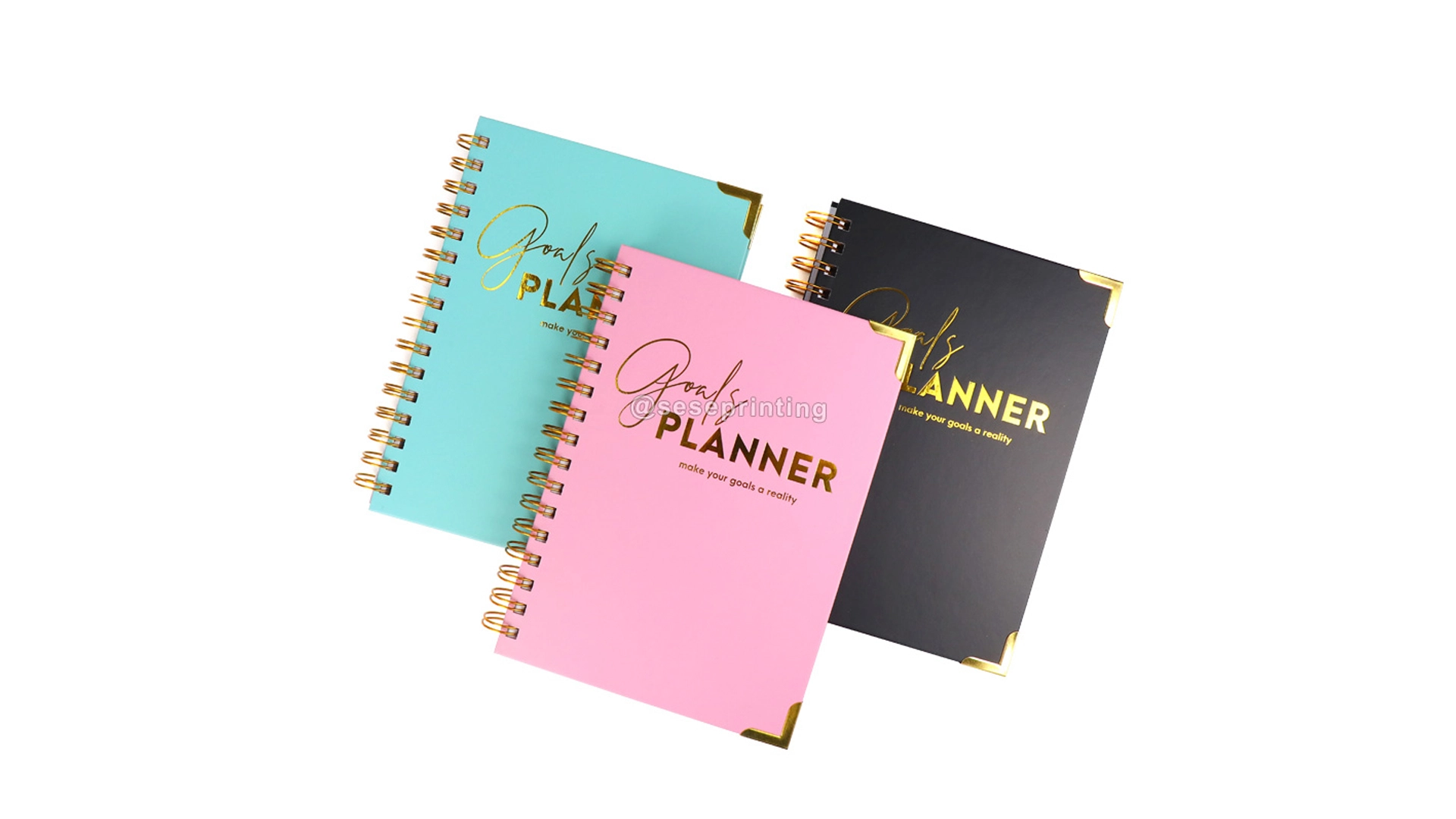 Custom Daily Goal Spiral Planner Journal Hardcover Notebook A5 Diary 2023 Planner 1