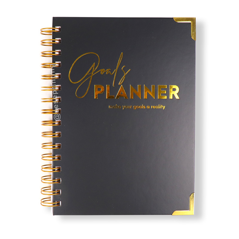 Custom Daily Goal Spiral Planner Journal Hardcover Notebook A5 Diary 2023 Planner 6