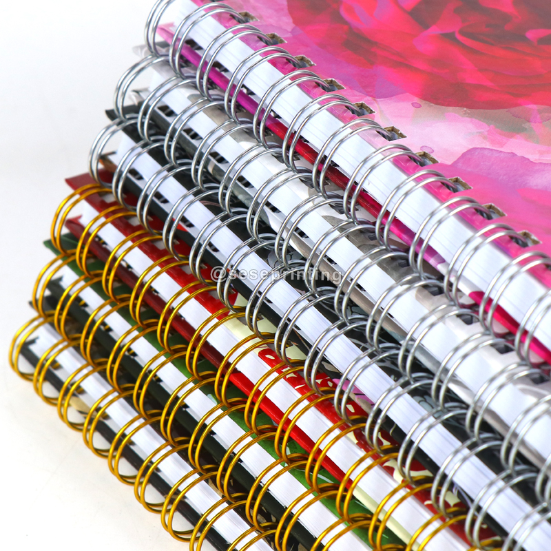 A5 Wire Binding Notebook Hardcover Journal Custom Diary Spiral Notebooks - SeSe Printing 8