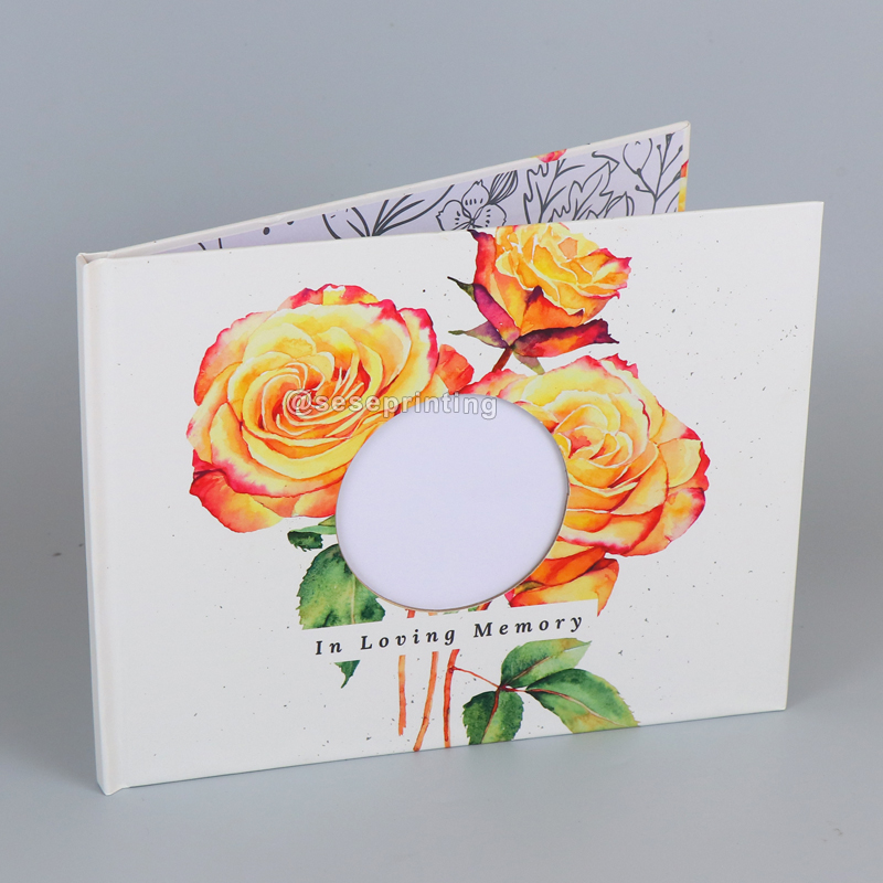 Custom Hardcover Wedding Guest Book Memory Book Lined Wedding Registry Guestbook 6