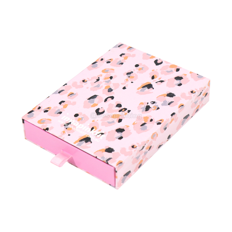 Custom Pink Drawer Box Packaging for Card Deck 9