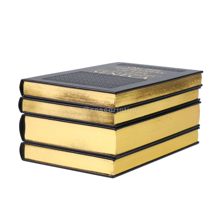 Hardcover Book Sprayed Edges Process Production 3