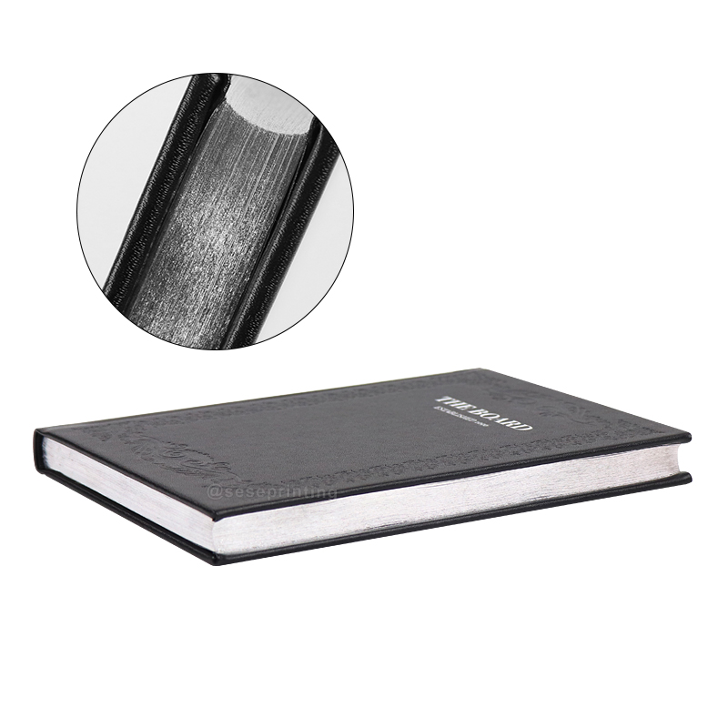 Hardcover Book Sprayed Edges Process Production 2