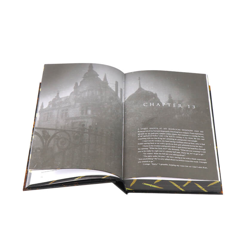 Hardback Book with Sprayed Edges and Foiled Lettering on Cover 8