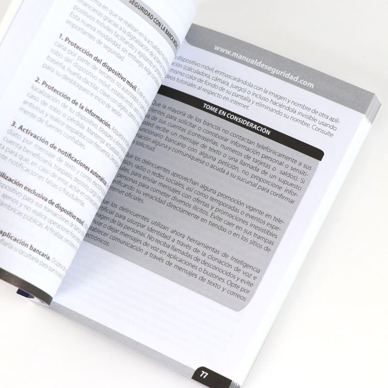 Black and White Paperback Manual Book Printing Spot UV Coating 7