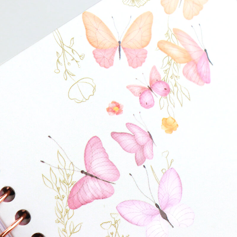 Custom Printing Spiral Monthly Pocket Agenda Planner with Tabs 8