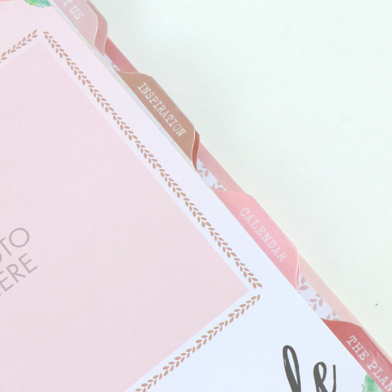 Inspirational Journal Printing Spiral Wedding Planner with Stickers 10