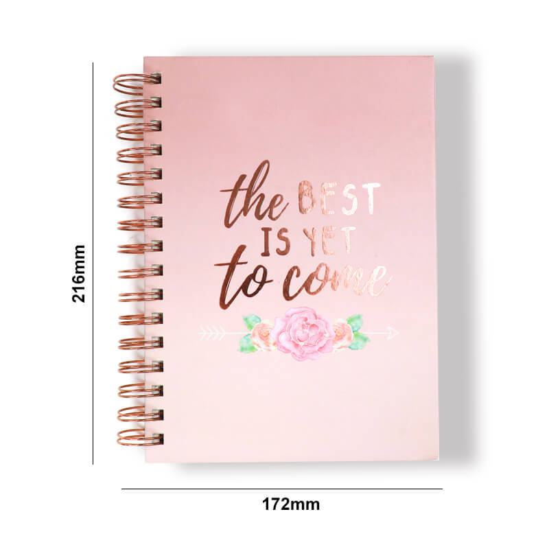 Inspirational Journal Printing Spiral Wedding Planner with Stickers 6