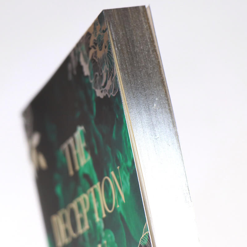 Foil Cover Fiction Book Print Paperback Novel with Sprayed Edges 9