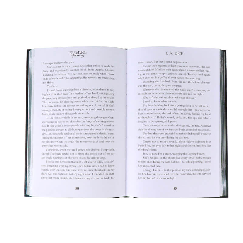 Hardcover Fiction Book with Sprayed Edges and Foiled on Cover 7