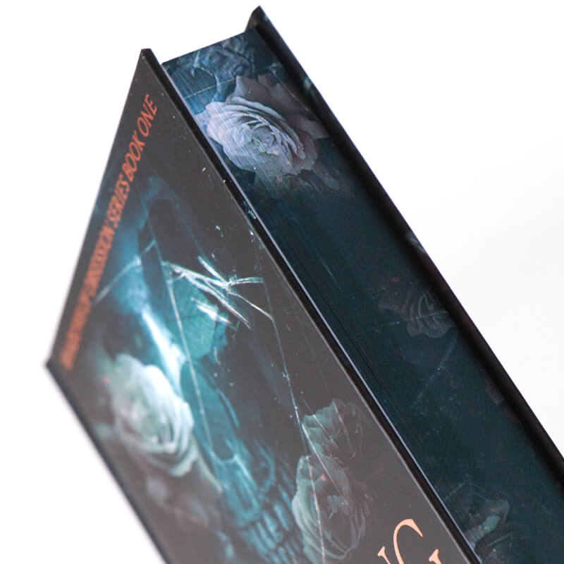 Hardcover Fiction Book with Sprayed Edges and Foiled on Cover 9