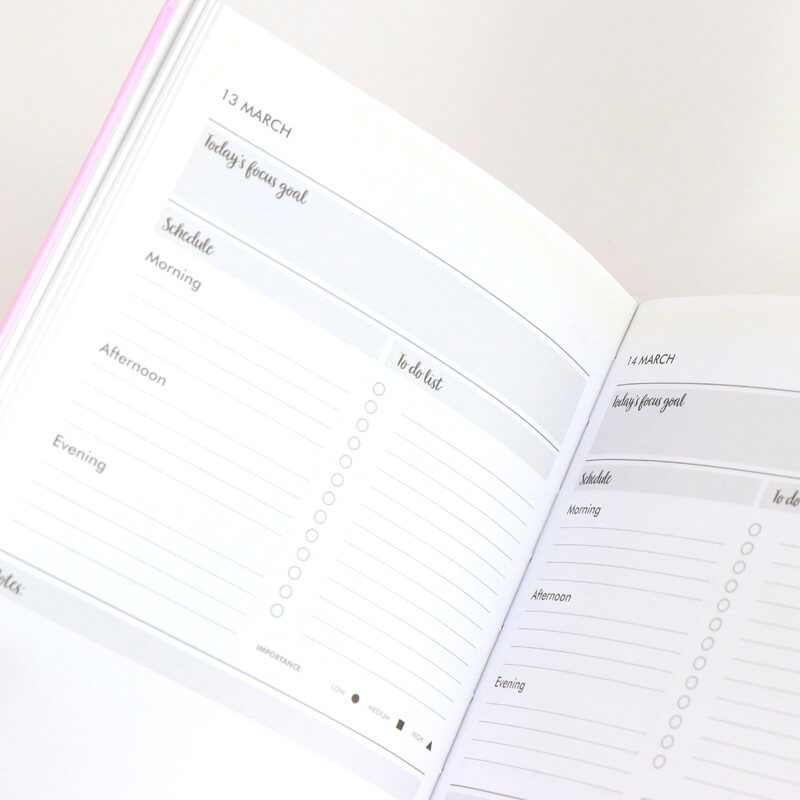 Journal Manufacturer Custom A5 Hardcover Goal Planner Printing 7