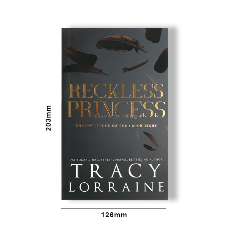 Foil Stamping Paperback Book with Custom Sprayed Edges and Spot UV 6