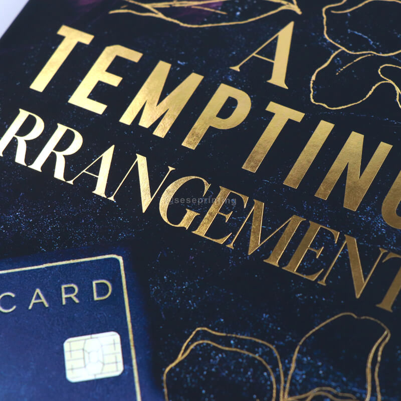 Gold Foil Hardback Novel with Foil Dust Jackets and Sprayed Edges 9