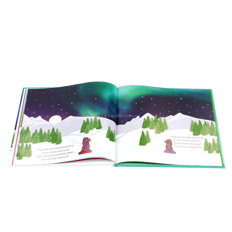 Full Color Printing Children Book Hardcover Christmas Story Book 7
