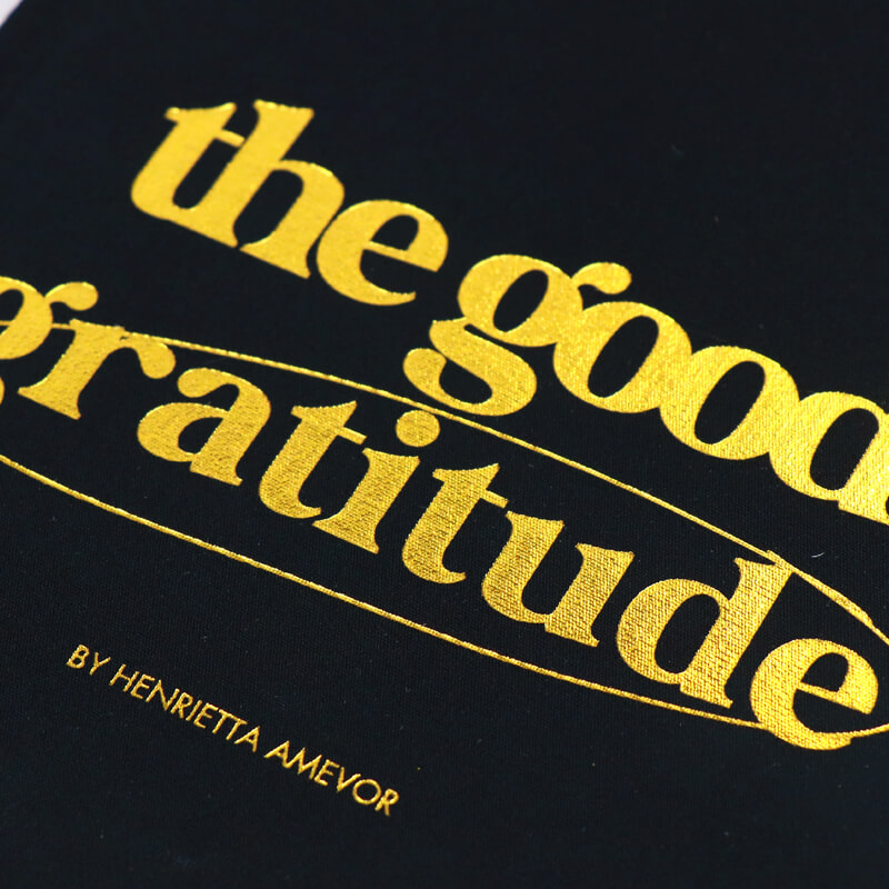 Personalized Linen Fabric Gratitude Journal with Packaging Box Set 8