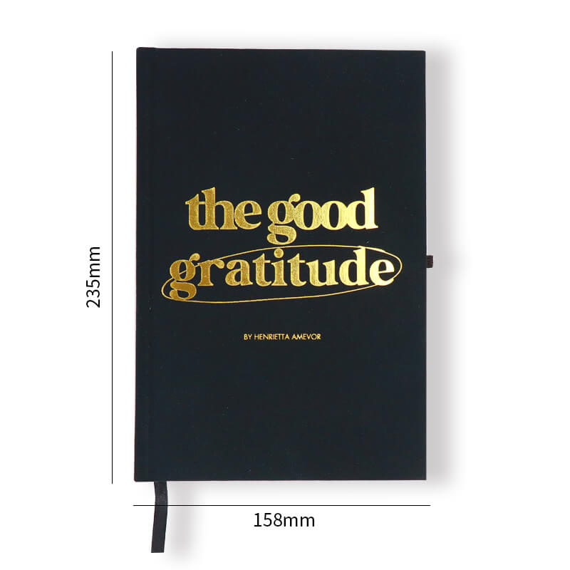 Personalized Linen Fabric Gratitude Journal with Packaging Box Set 6
